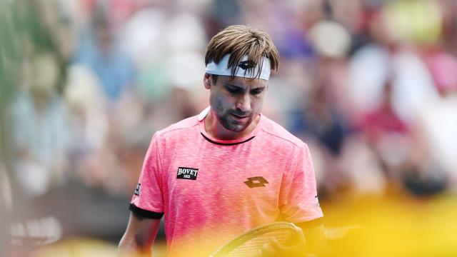 Ferrer, durante un partido en el pasado Abierto de Australia.