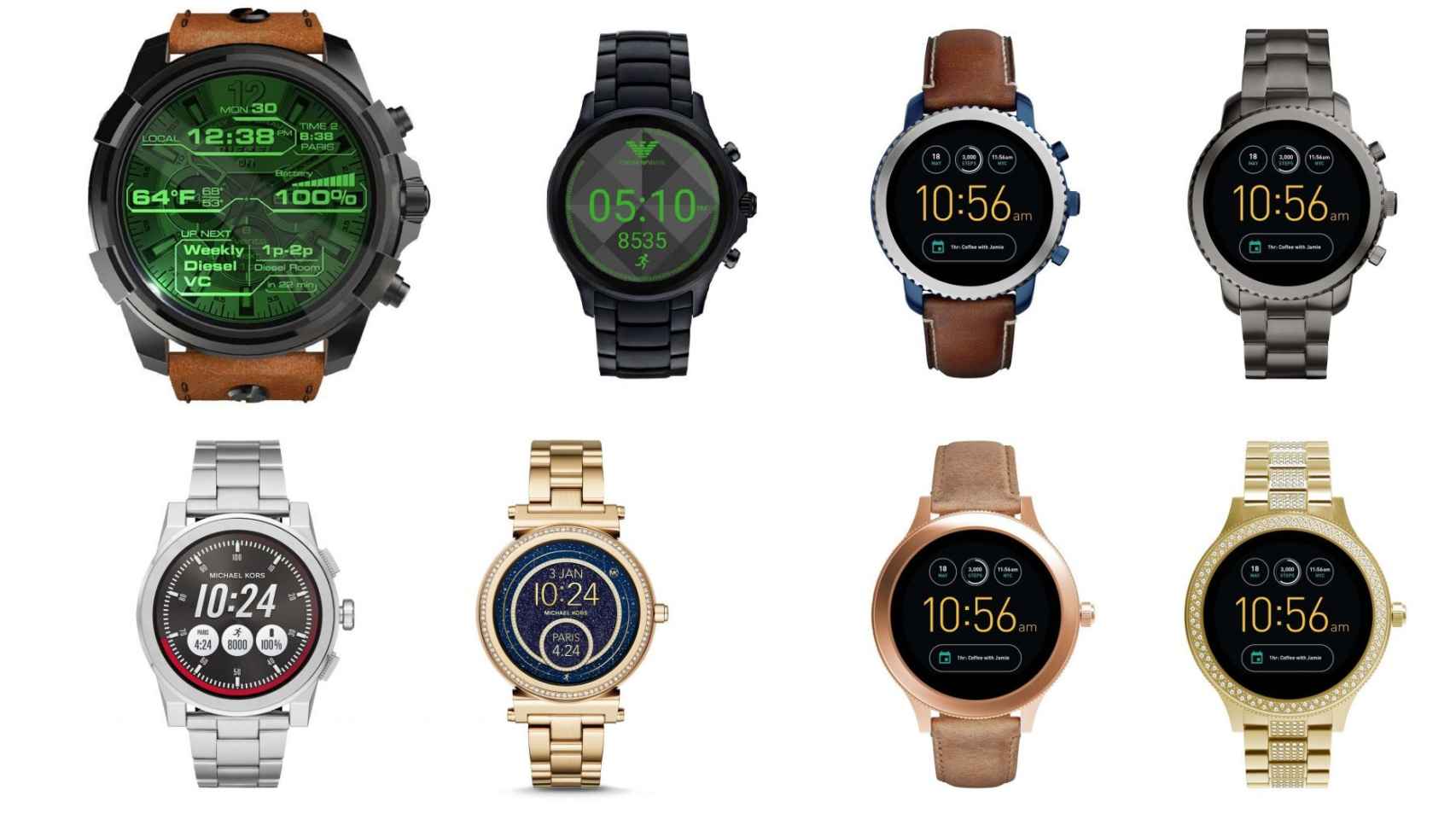 Fossil, Diesel, Armani y Michael Kors tienen nuevos relojes Android Wear