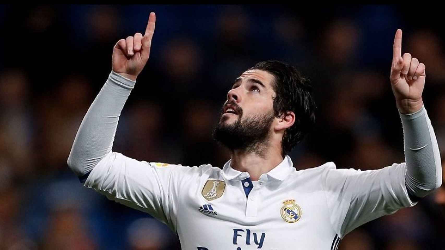 Isco Alarcón celebra un gol con el Real Madrid