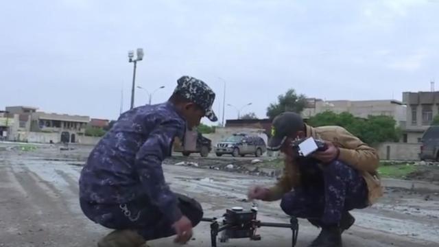 Un dron utilizado por terroristas del Estado Islámico.