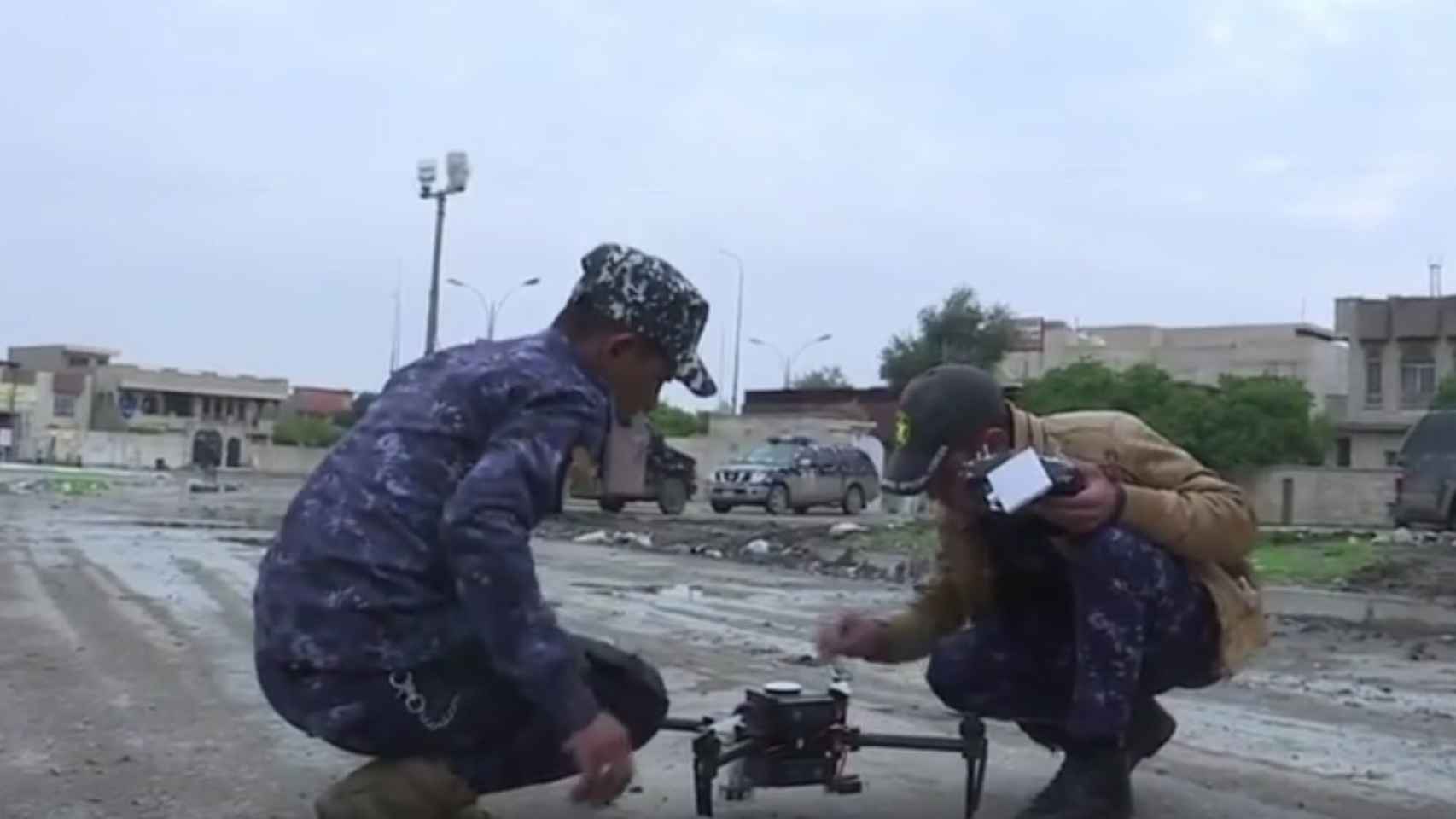 Un dron utilizado por terroristas del Estado Islámico.