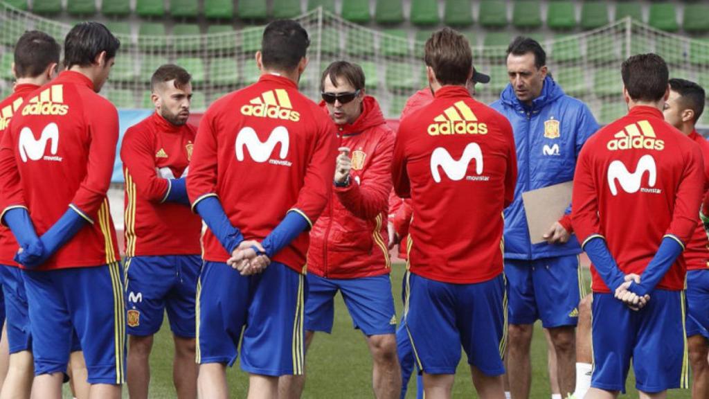 La Selección en la concentración de marzo 2017. Foto: sefutbol.com