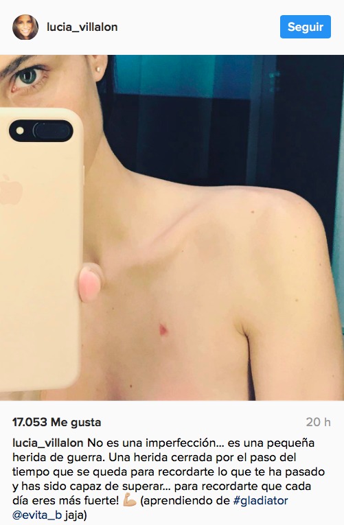 Lucía Villalón se desnuda y envía un 'mensaje cifrado a Chicharito' en Instagram