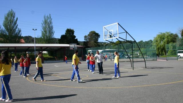 Patios del colegio Obradoiro en A Coruña.