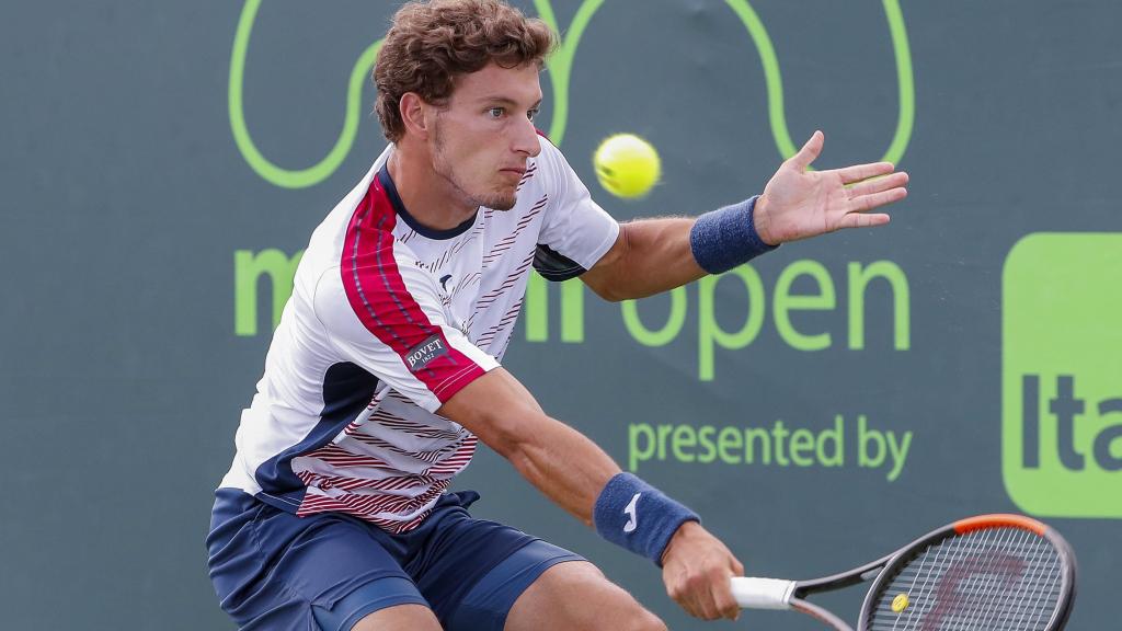 Carreño, en el partido contra Delbonis