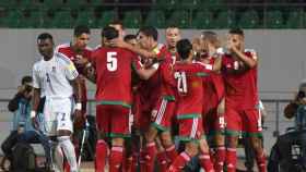 Los futbolistas de Marruecos celebran un gol. Foto: FIFA.com