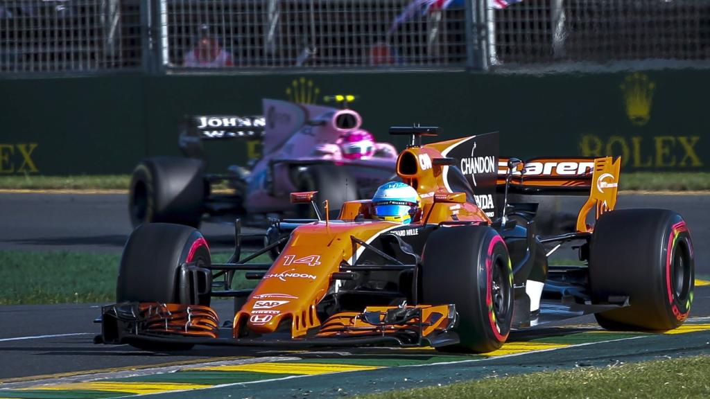 Alonso, antes de abandonar en Melbourne.