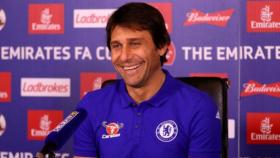 Conte, en rueda de prensa. Foto: chelseafc.com