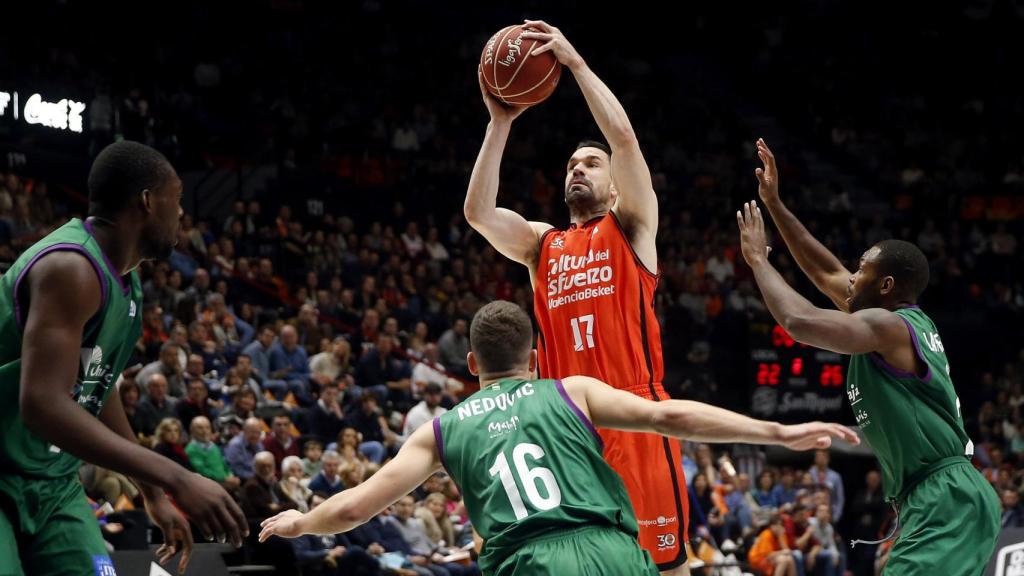 Rafa Martínez lanza contra Unicaja el pasado sábado.