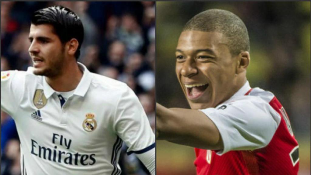 Morata y Mbappé