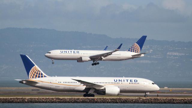 Aviones de United Airlines.