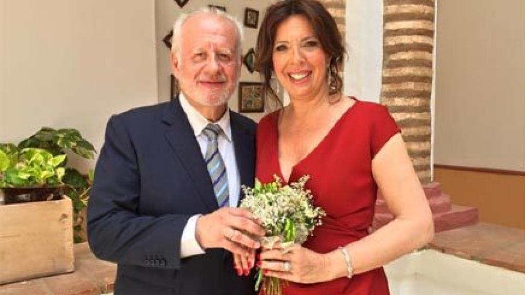 Juan Echanove con su mujer Cuchita Lluch.