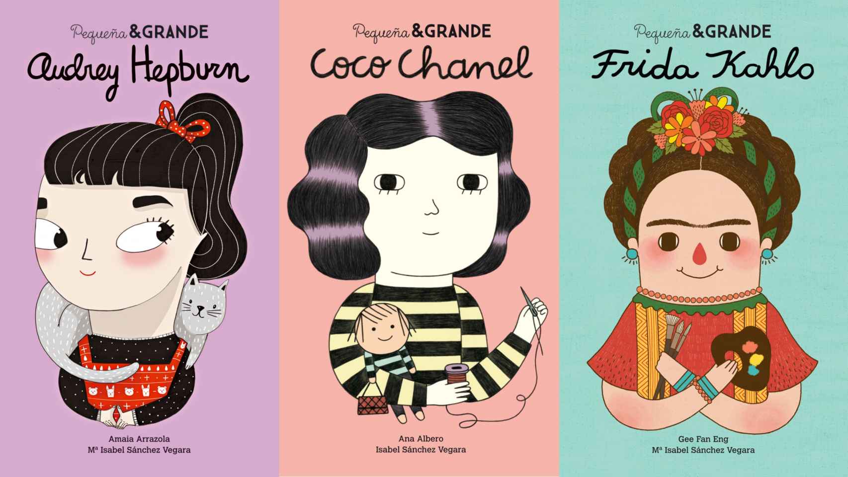 Pequeña&Grande es una colección de cuentos ilustrados que narra la vida de gran mujeres de la historia (Editorial ALBA)
