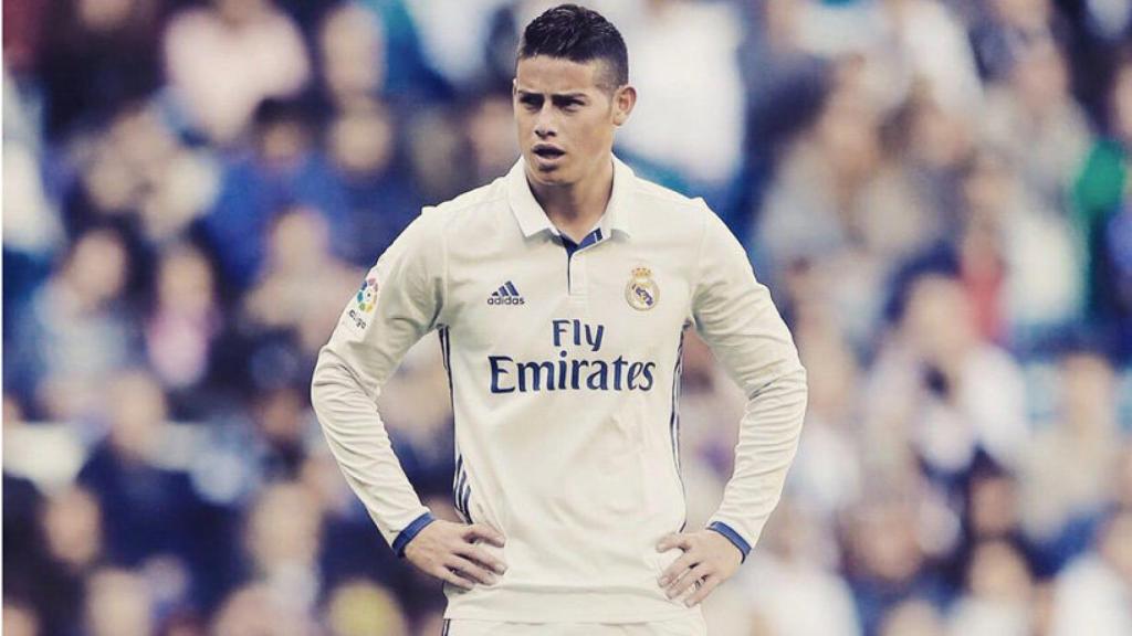 James en un partido con el Real Madrid. Foto: Twitter (@jamesdrodriguez)