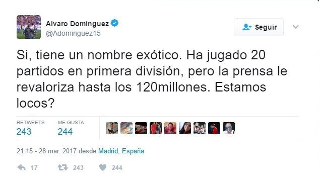 Álvaro Domínguez critica el 'fenómeno Mbappé'