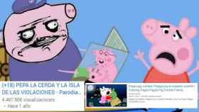 Una de las parodias adultas de Peppa Pig, y uno de los vídeos destinados a niños.