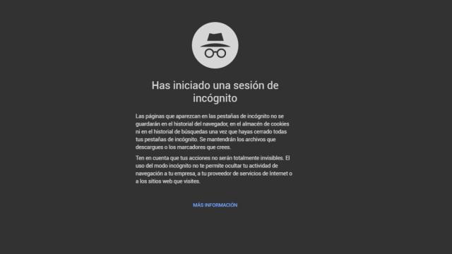 Google sabe cuando usamos demasiado el modo incógnito y nos lo demuestra así