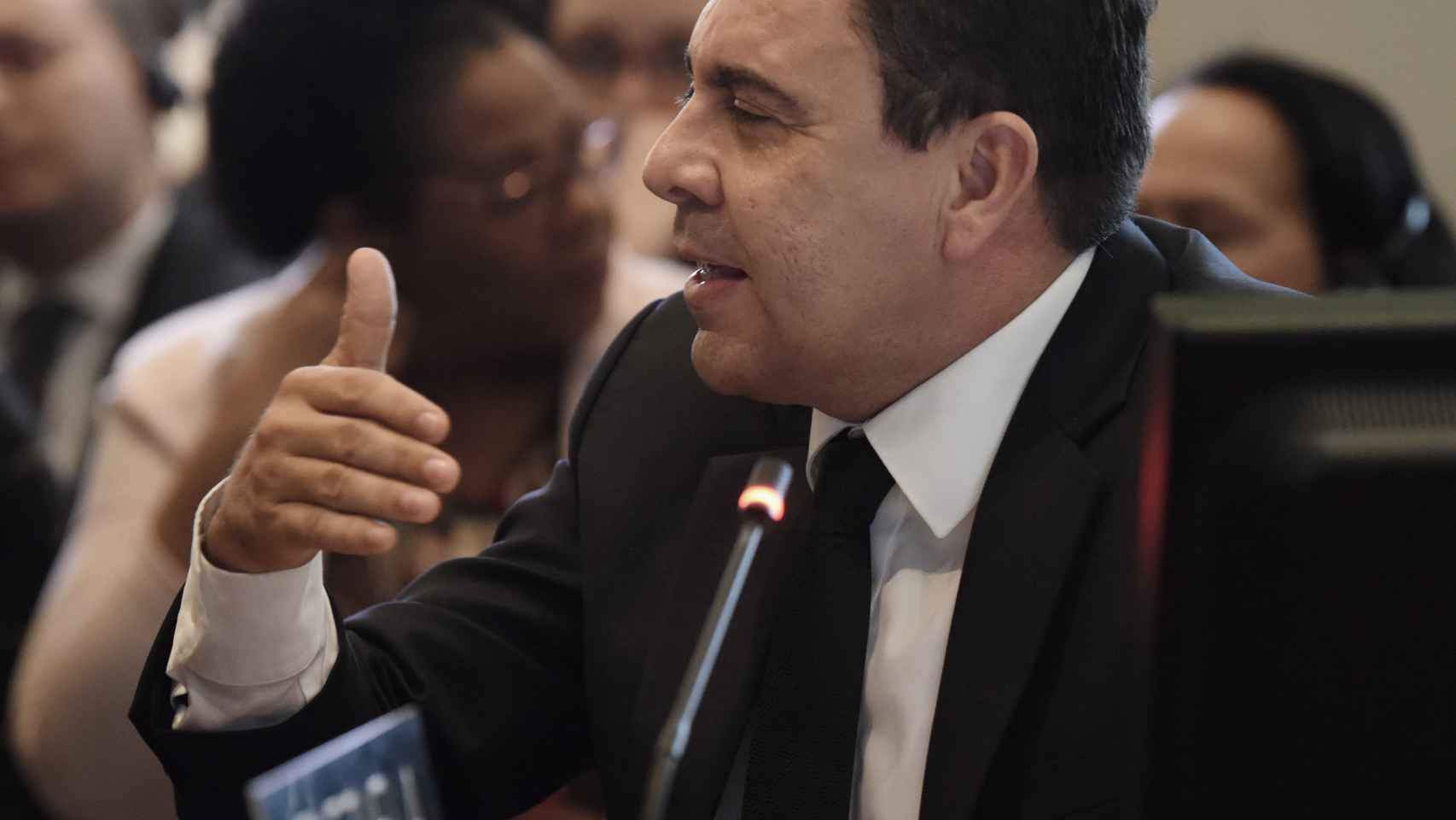 Moncada, el representante de Venezuela en la cumbre de la OEA.