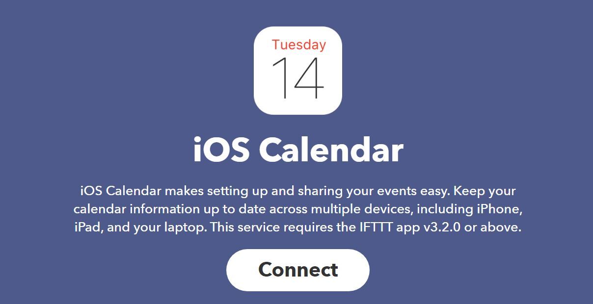 ifttt calendar