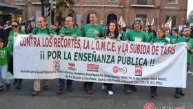 manifestacion educacion escuela publica valladolid 9 noviembre 1