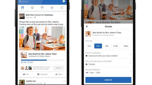 Facebook dejará que pidas dinero para tu causa: llegan las donaciones personales