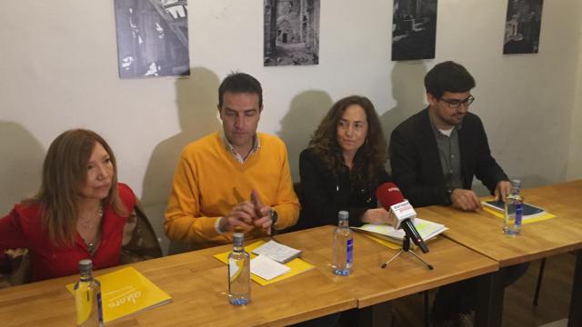 De izquierda a derecha: Dolores Agenjo, Gorka Maneiro, Carolina Punset y Guillermo del Valle, durante la presentación de Ahora.