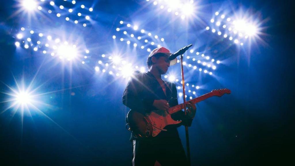 Bruno Mars en el concierto de arranque de su gira.