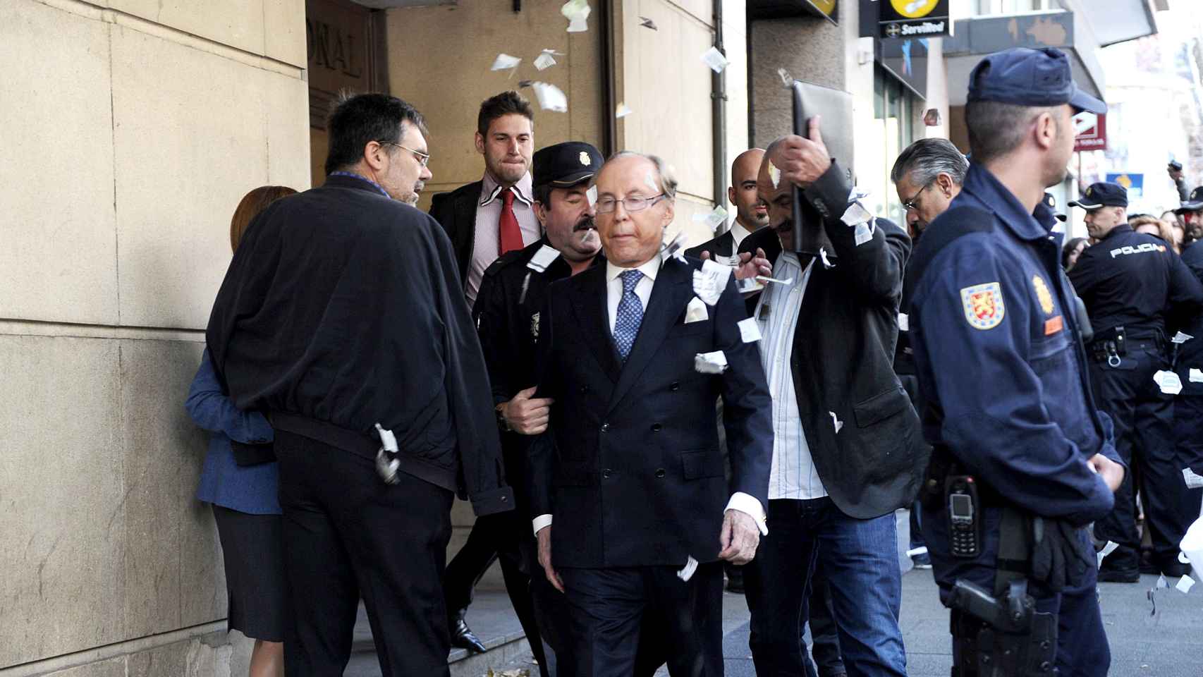 El empresario Ruiz-Mateos asistiendo a un juicio en Madrid