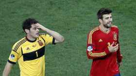 Iker Casillas y Gerard Piqué.