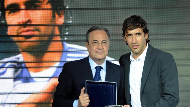 Raúl González, en 2010, cuando se despidió del Real Madrid.