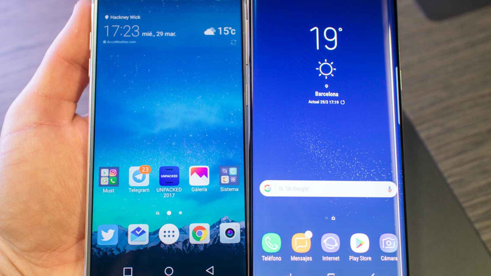 Comparamos el Samsung Galaxy S8 cara a cara con el LG G6