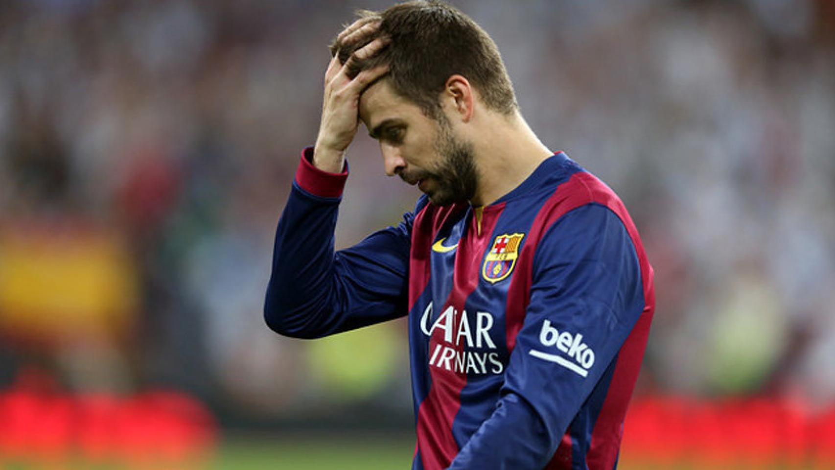 Piqué en un partido con el Barça. Foto: fcbarcelona.es