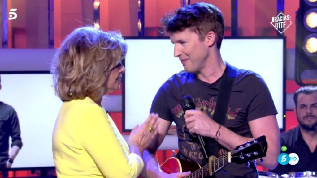 María Teresa Campos y James Blunt