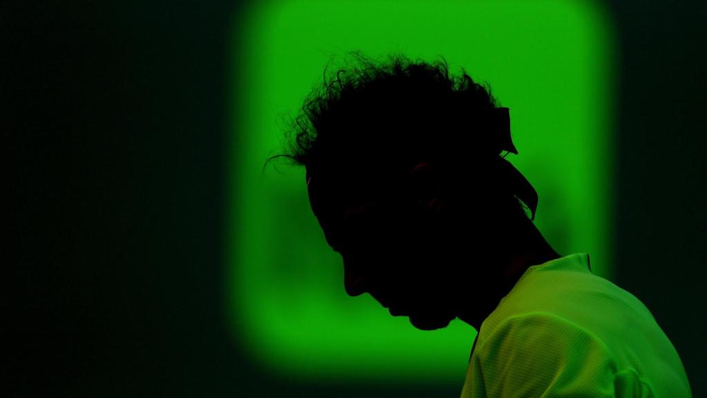 Nadal, durante un partido en Miami.