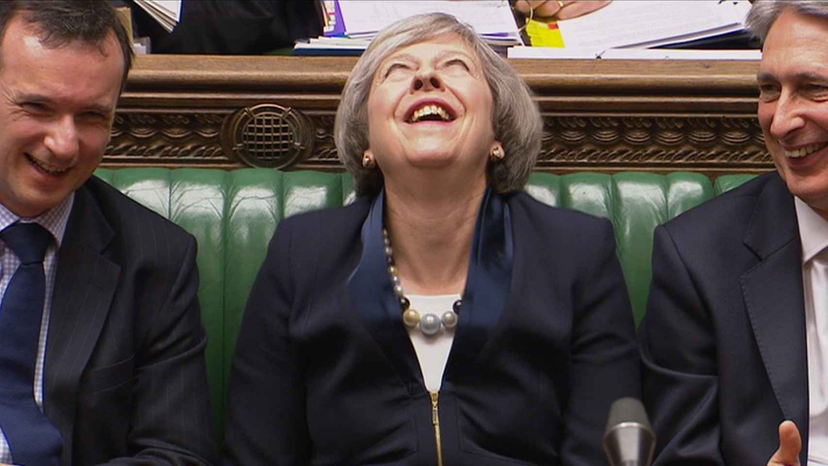 Theresa May durante una sesión en la Cámara de los Comunes