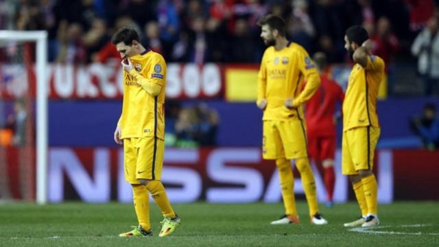 El Barcelona en el Vicente Calderón. Foto fcbarcelona.es