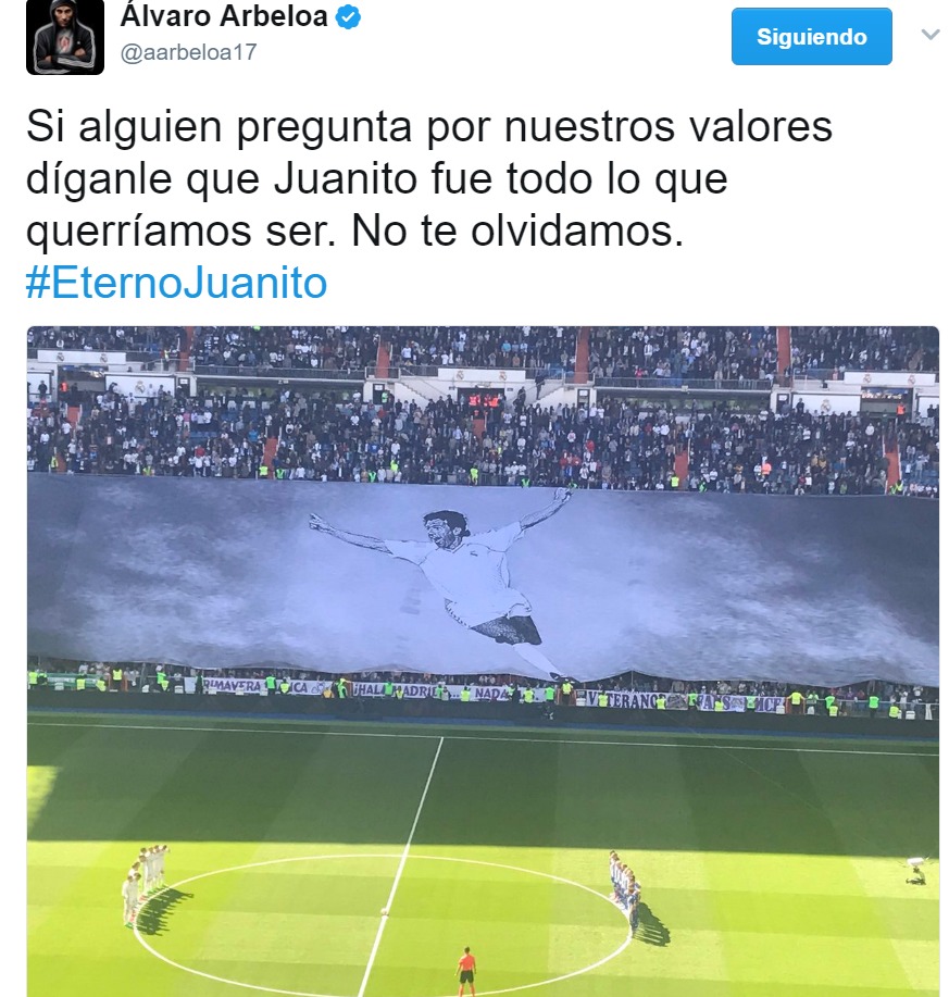 Zasca de Arbeloa a Piqué en su homenaje a Juanito