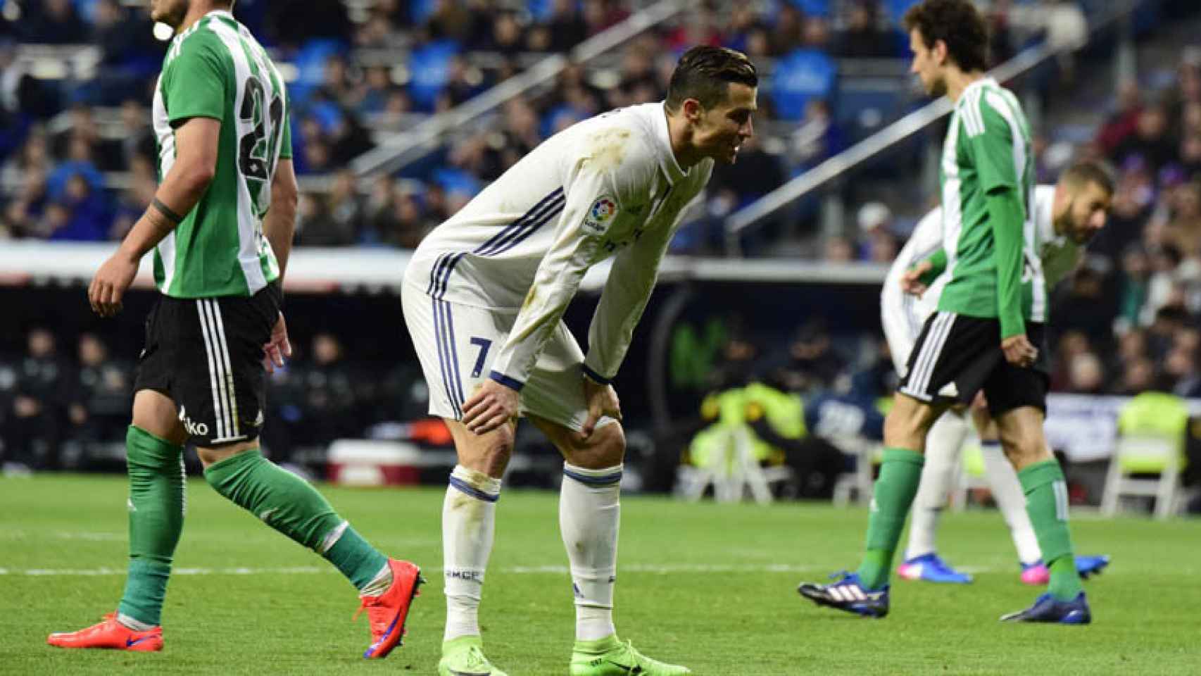 Cristiano en el Real Madrid-Betis. Foto: Lucía Contreras/El Bernabéu