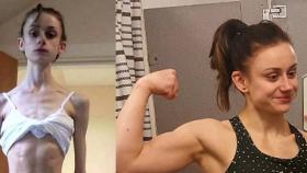El montaje del antes y después que Fiona Chrystall compartió en sus redes sociales