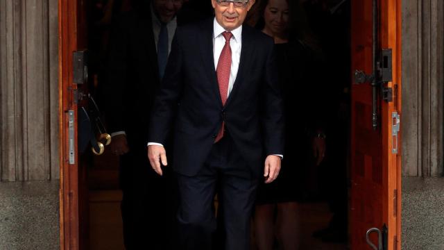 Montoro, tras presentar los presupuestos en el Congreso.