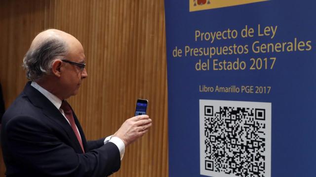 Montoro en la presentación del Proyecto de Presupuestos.