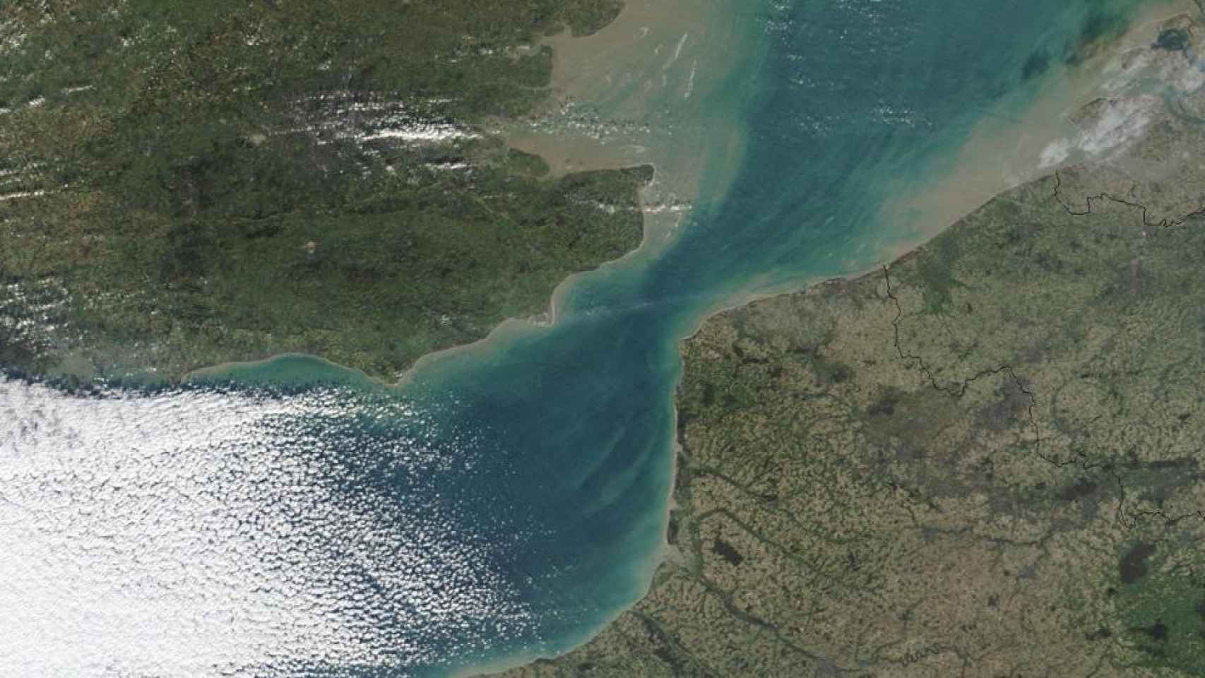 Vista actual del estrecho de Dover.