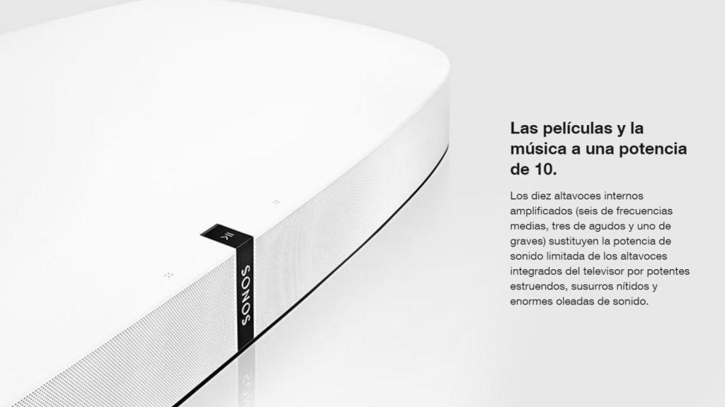 sonos playbase blanco