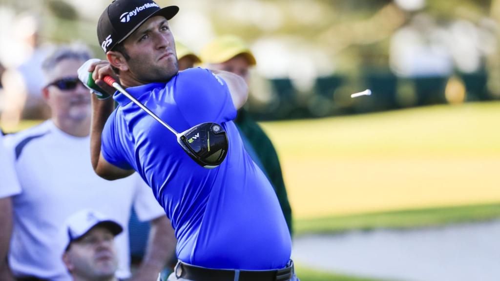 Jon Rahm durante los entrenamientos para el Másters de Augusta