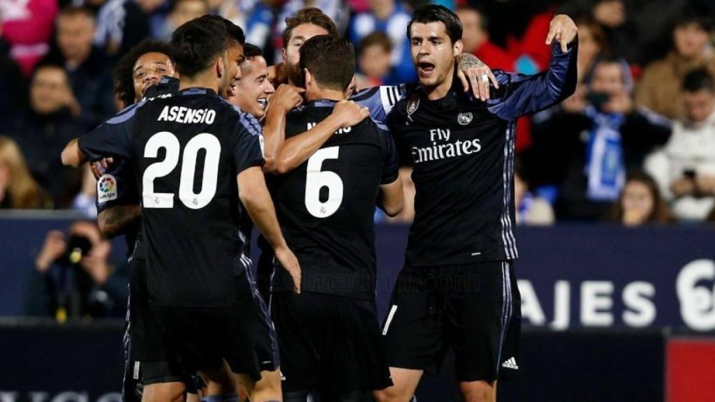 Morata celebra su gol