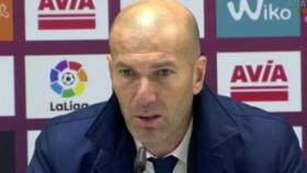 Zidane, en rueda de prensa en Ipurua