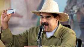Maduro en un mitin con seguidores este miércoles en Biruaca.