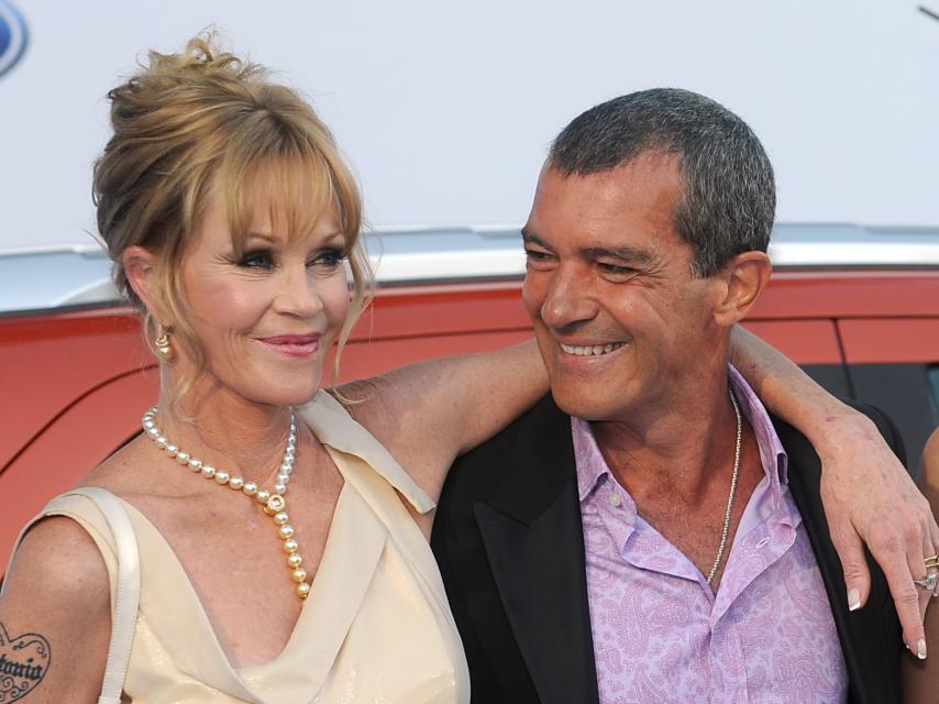 Melanie Griffith y Antonio Banderas en Marbella en 2013.