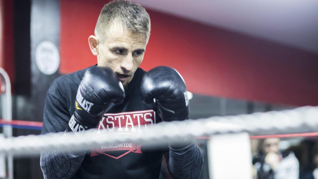 Petrov, durante su último entrenamiento libre en Madrid.