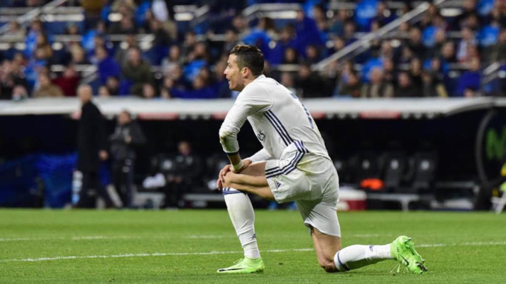 Cristiano en el Real Madric-Betis. Foto: Lucía Contreras/El Bernabéu